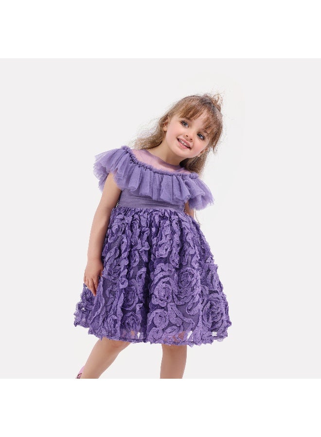 Obaha Violet flower dress - Image 1